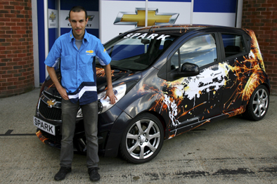 Jose_Rocha_ winner_o_ the 2010_Young Creative Chevrolet Art Contest at the WTCC race in Brands Hatch